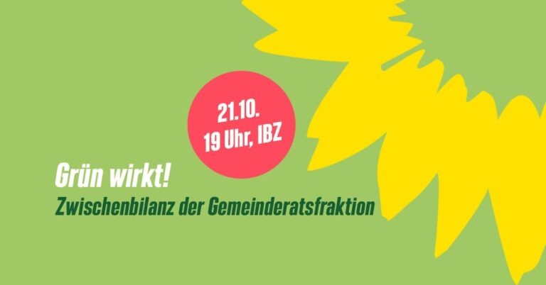 Veranstaltung: Zwischenbilanz der Grünen im Karlsruher Gemeinderat